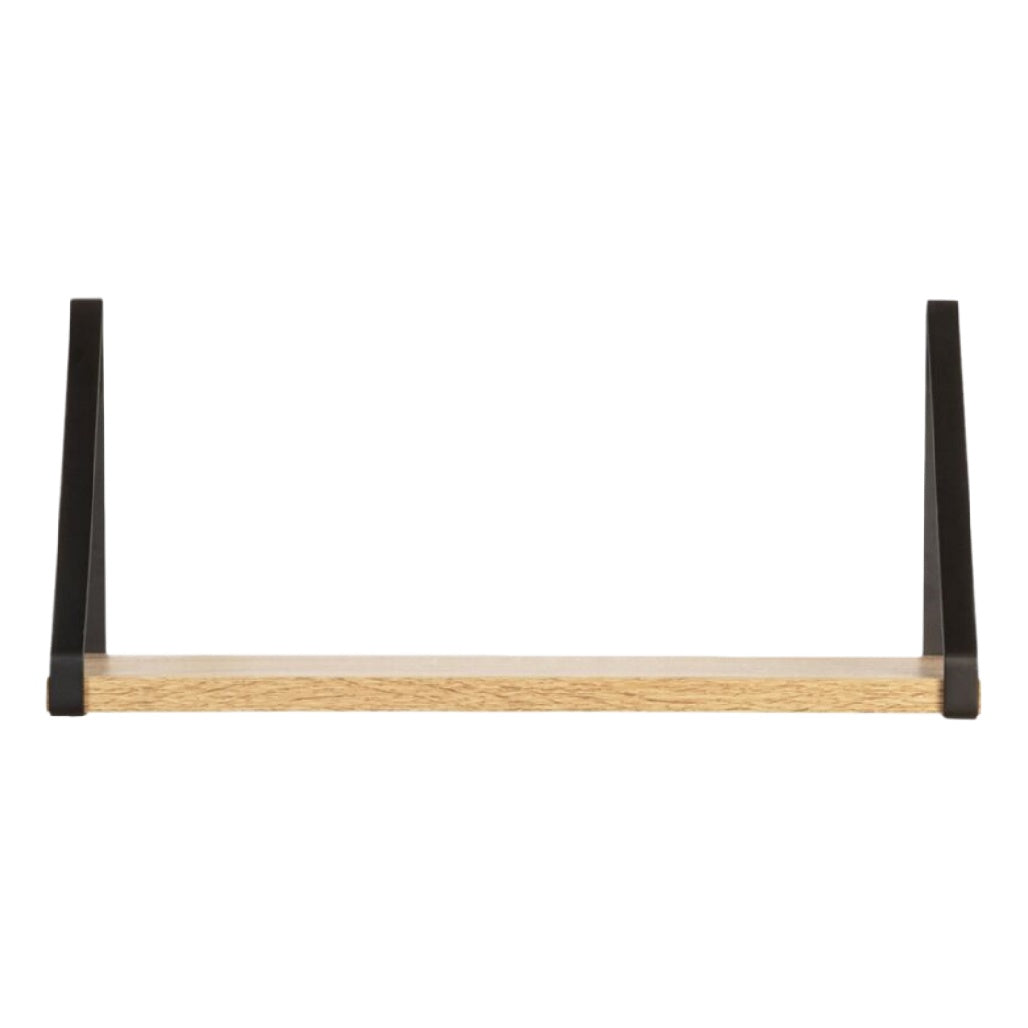 Support mural minimaliste en bois et métal